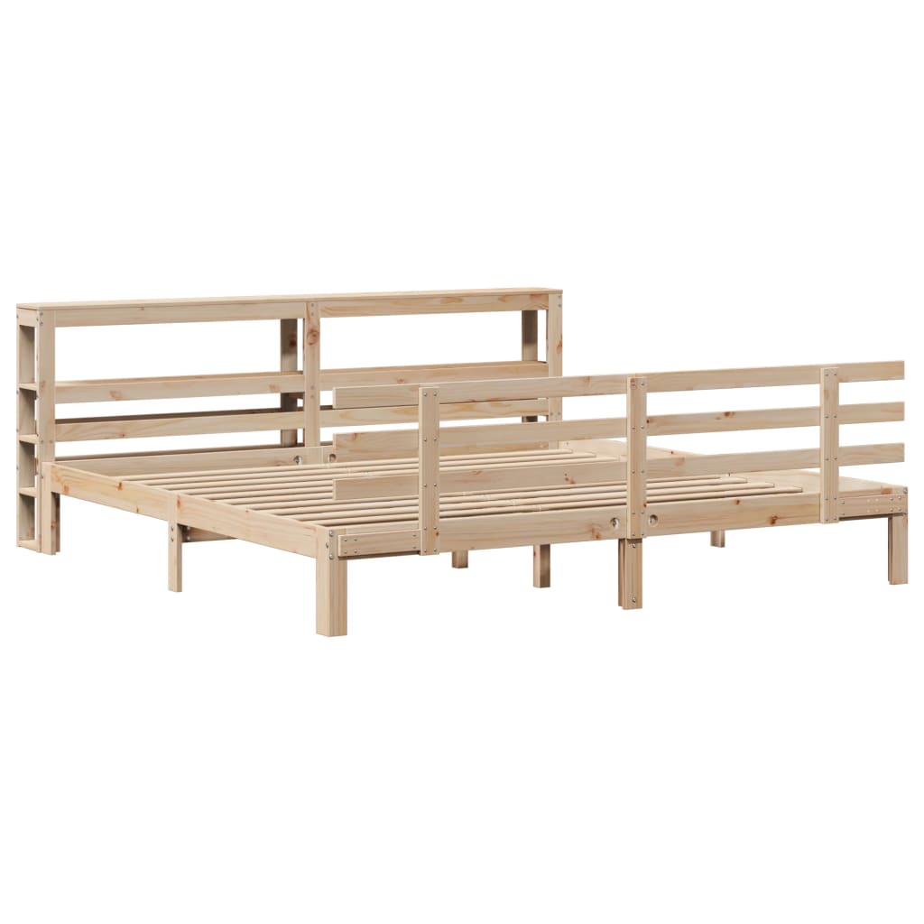 Cadre de lit avec tête de lit sans matelas 200x200 cm - XIOS