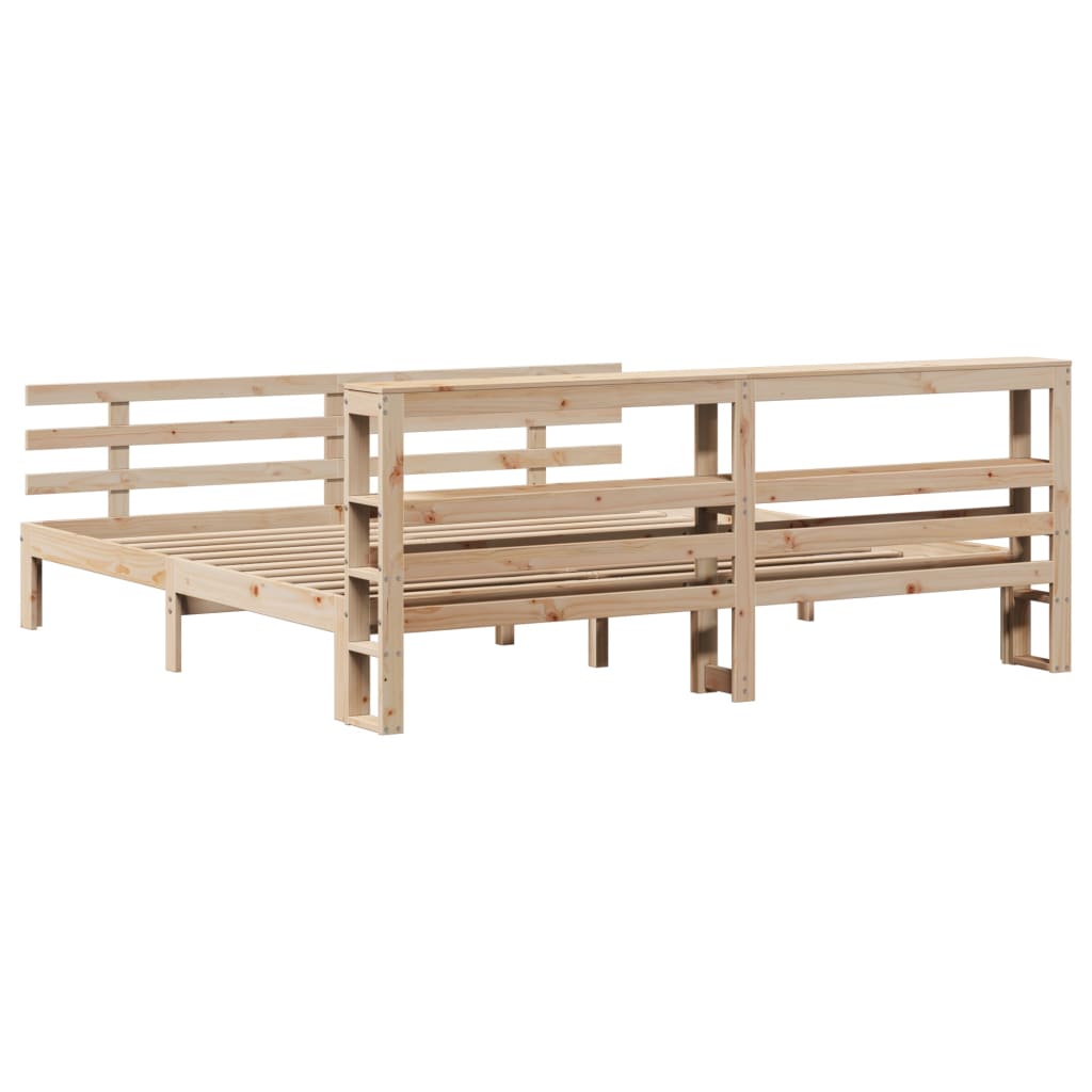 Cadre de lit avec tête de lit sans matelas 200x200 cm - XIOS