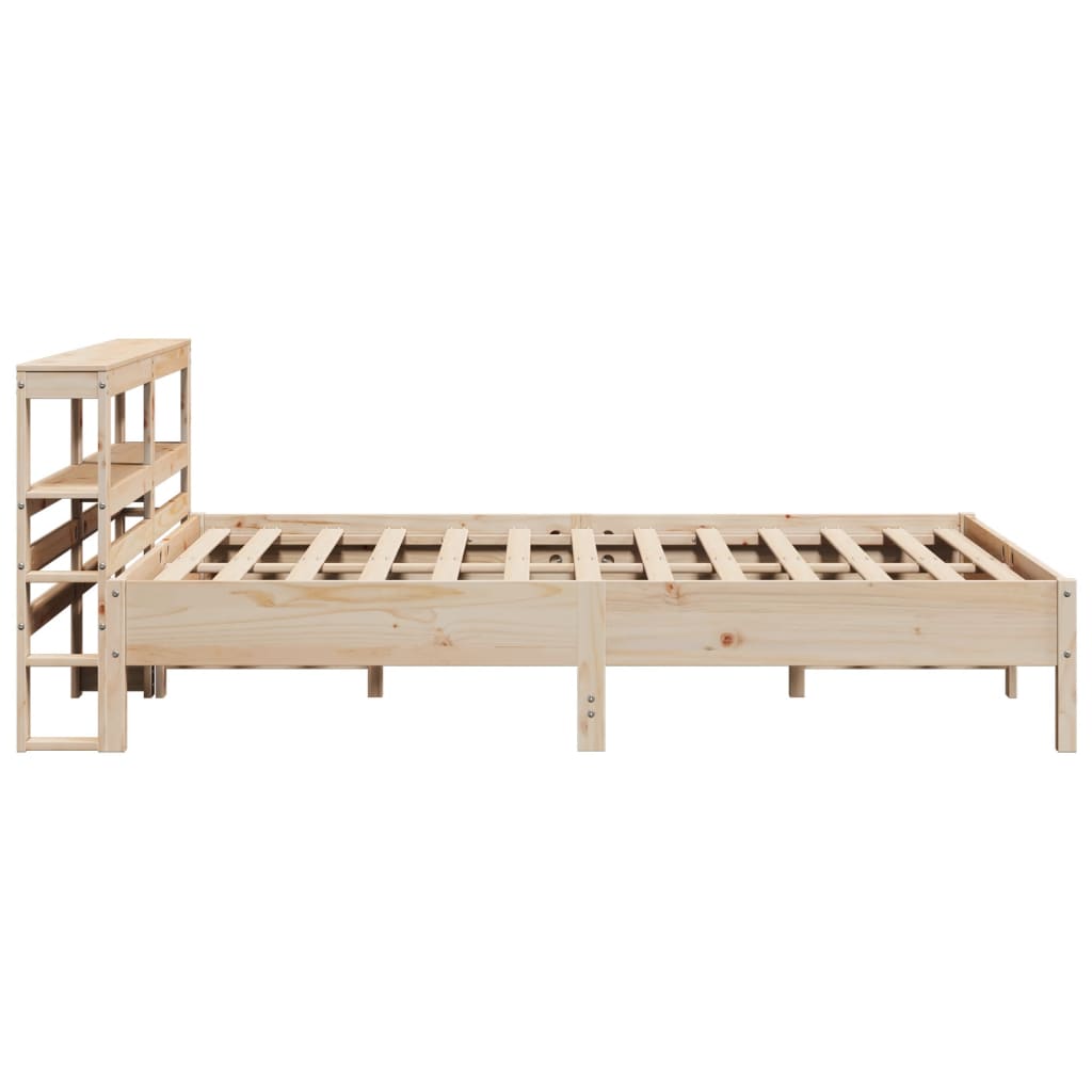 Cadre de lit sans matelas 140x200 cm bois massif de pin - XIOS