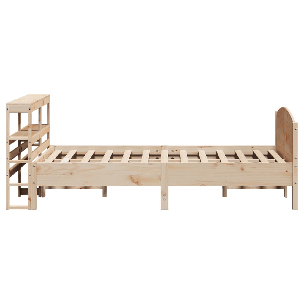 Cadre de lit sans matelas 140x200 cm bois massif de pin - XIOS