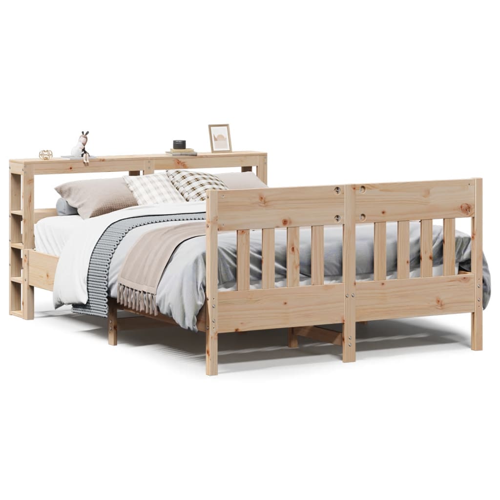 Cadre de lit sans matelas 160x200 cm bois massif de pin - XIOS