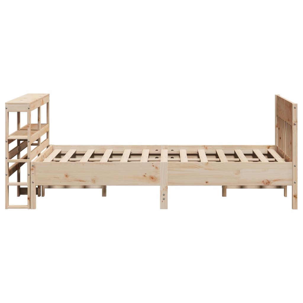 Cadre de lit sans matelas 140x200 cm bois massif de pin - XIOS