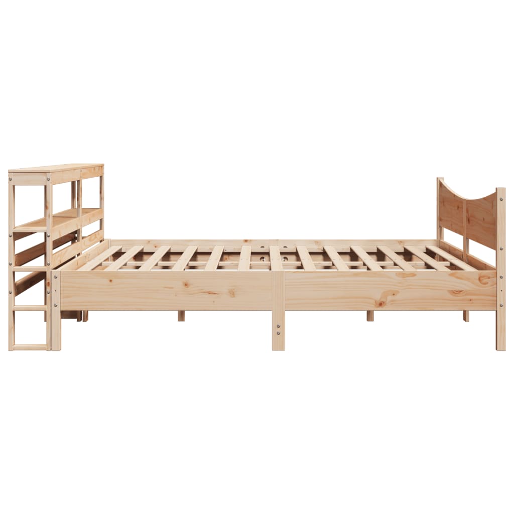 Cadre de lit avec tête de lit 200x200 cm Bois de pin massif