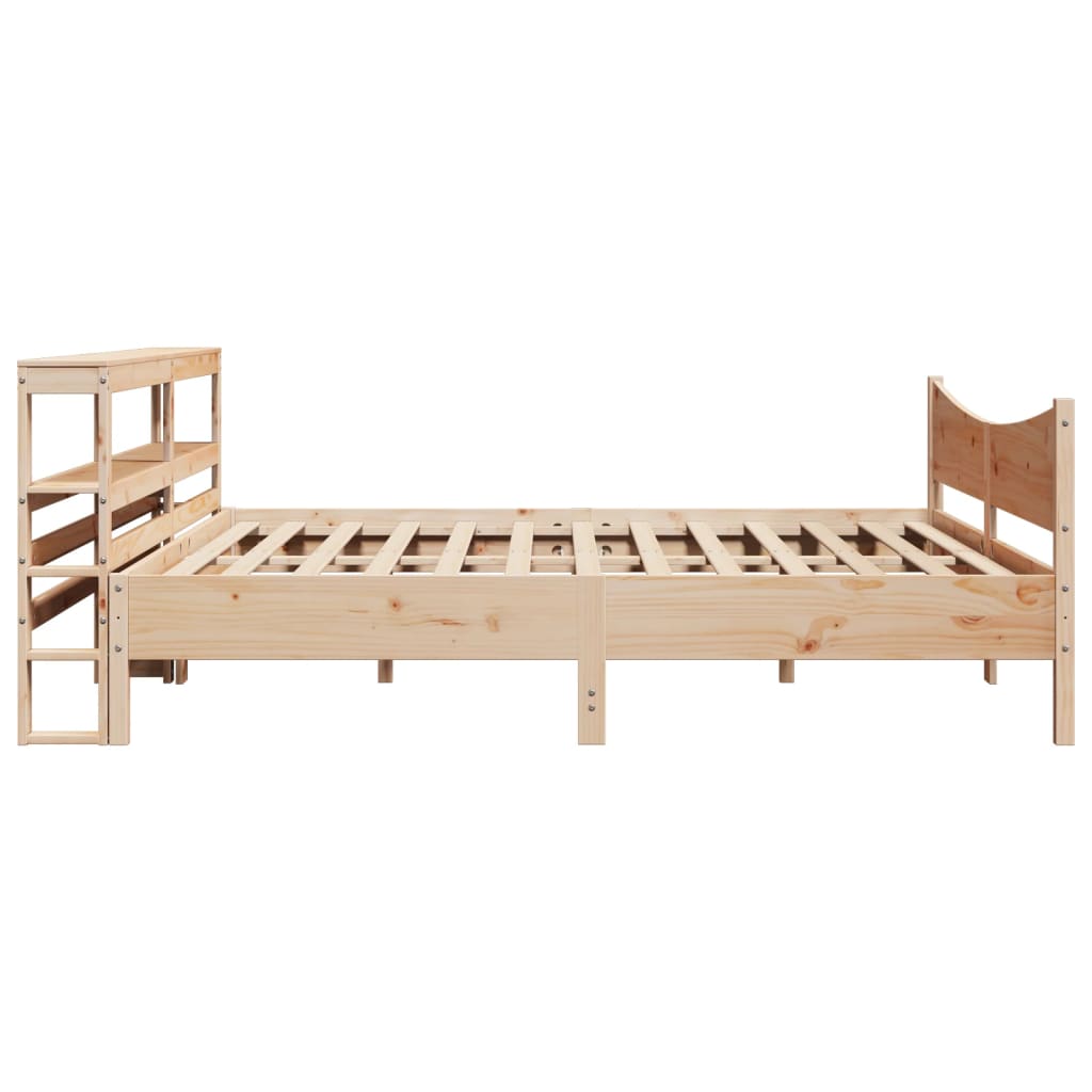 Cadre de lit avec tête de lit 180x200 cm bois de pin massif - XIOS