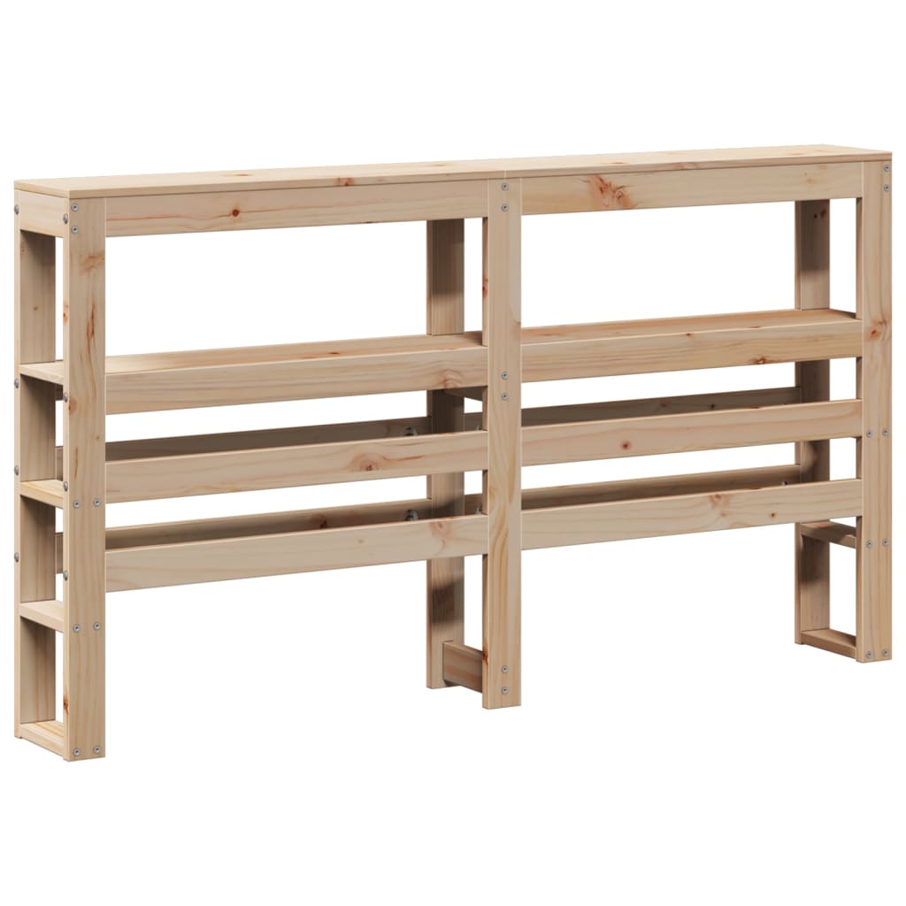 Cadre de lit avec tête de lit 160x200 cm bois de pin massif - XIOS