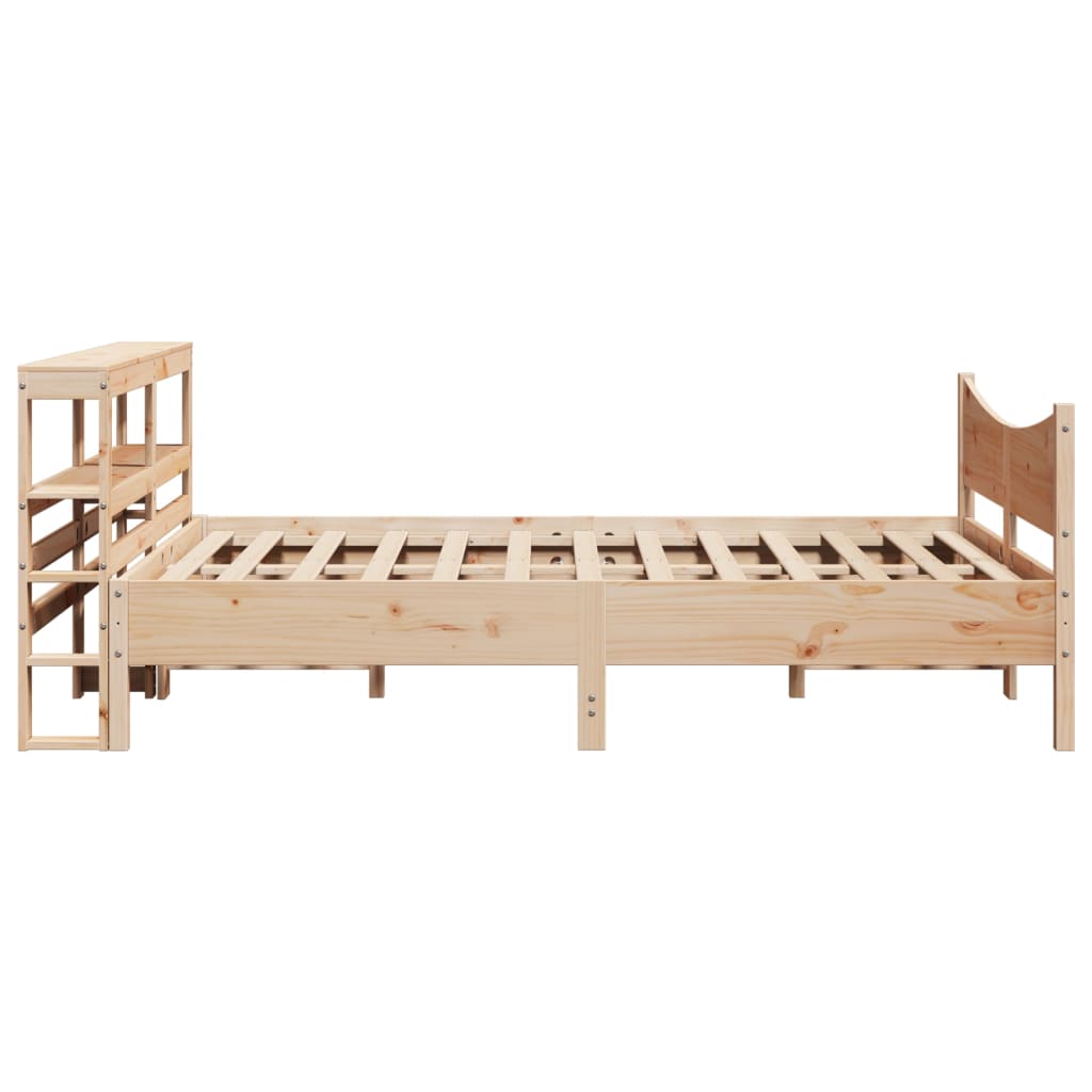 Cadre de lit avec tête de lit 160x200 cm bois de pin massif - XIOS