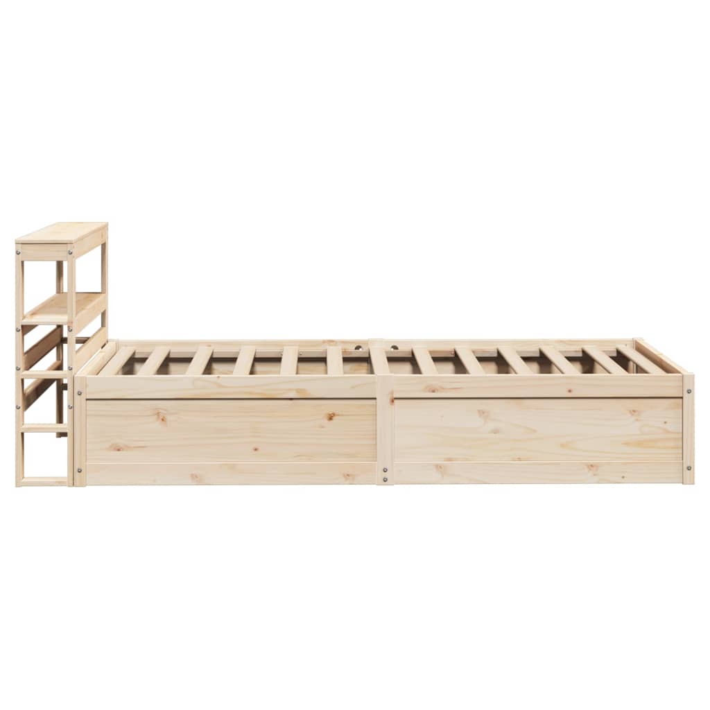 Cadre de lit avec tête de lit 90x190 cm bois de pin massif - XIOS