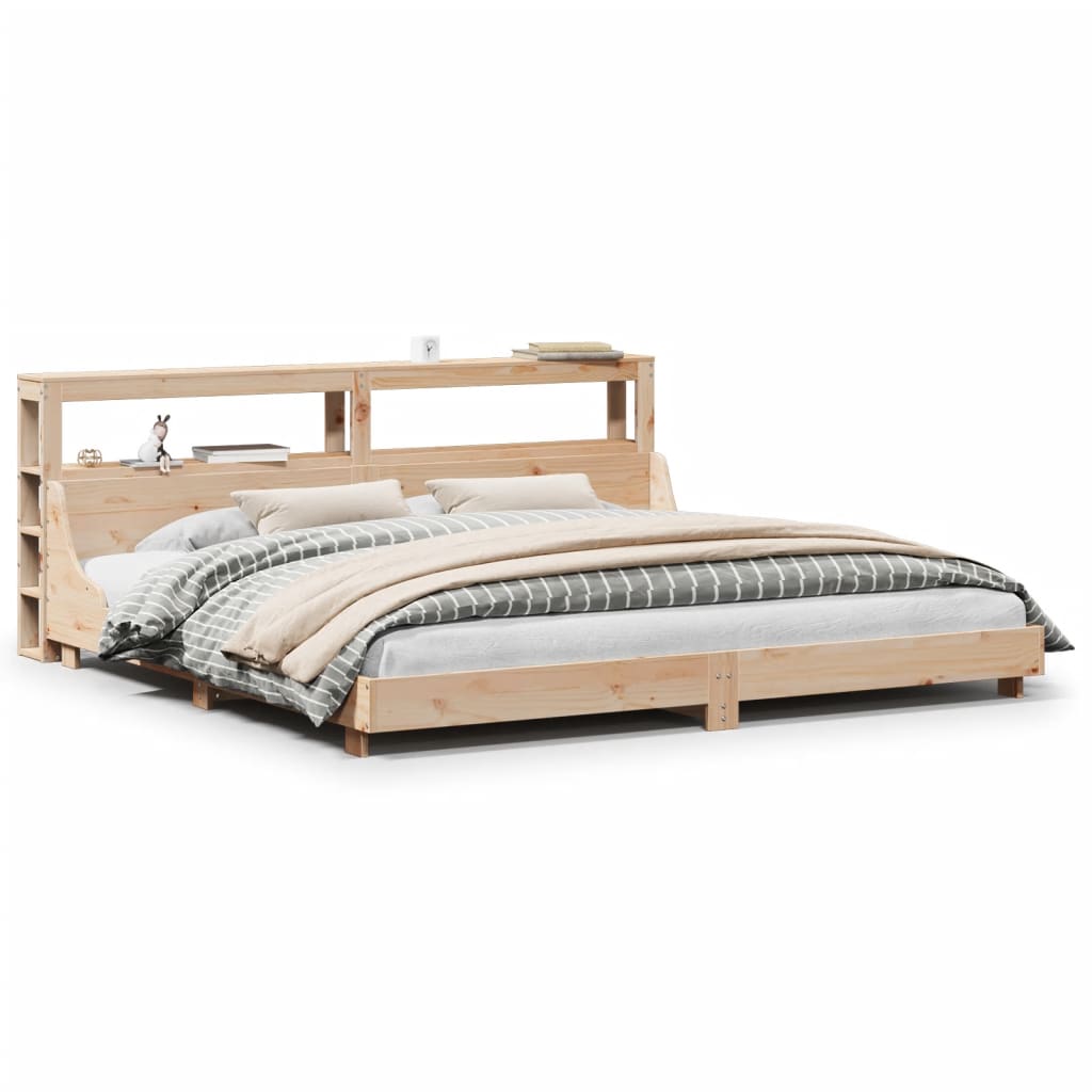 Cadre de lit sans matelas 180x200 cm bois massif de pin - XIOS