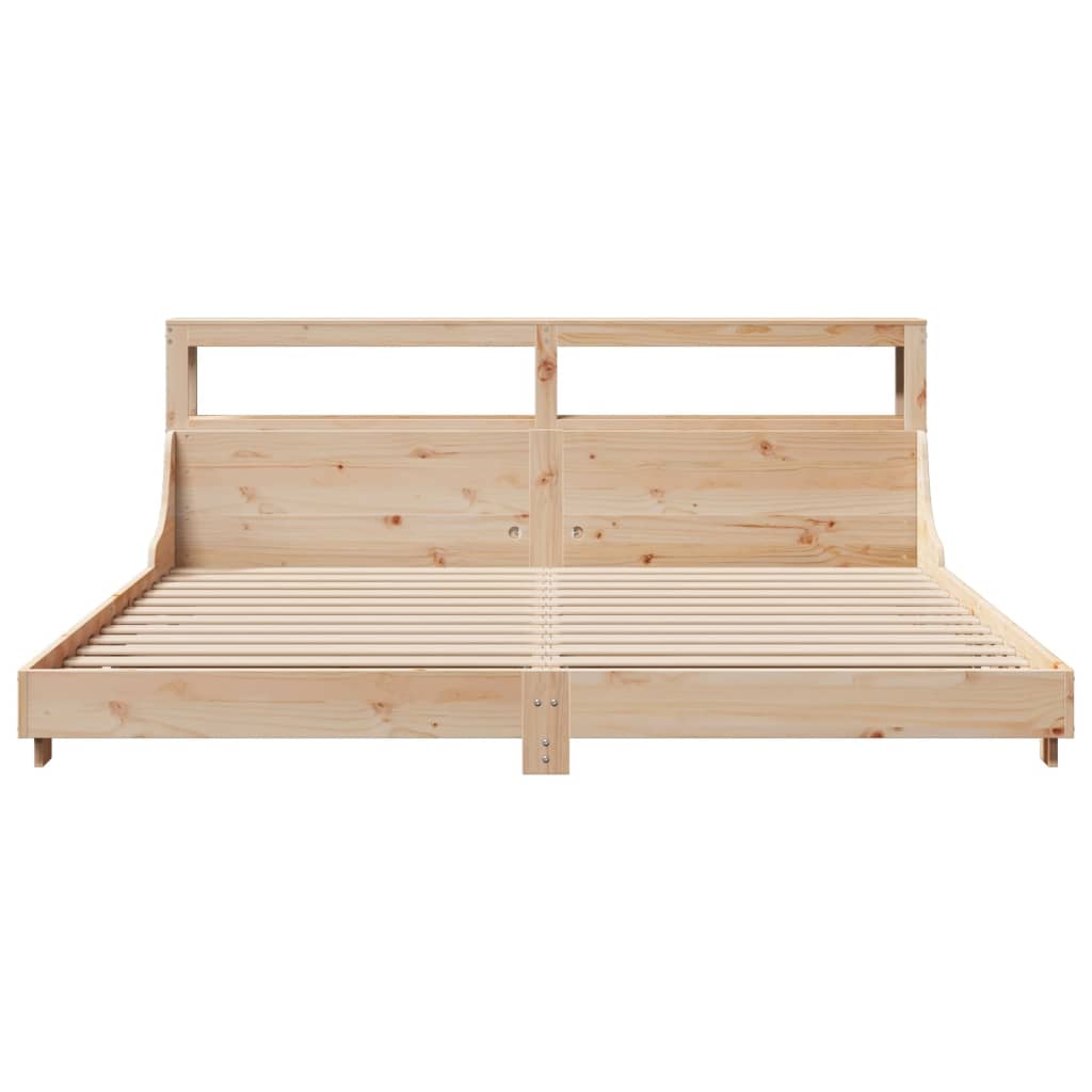 Cadre de lit sans matelas 180x200 cm bois massif de pin - XIOS