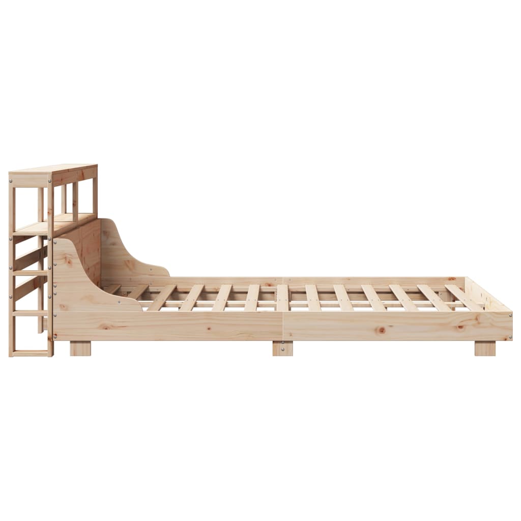 Cadre de lit sans matelas 140x190 cm bois de pin massif - XIOS