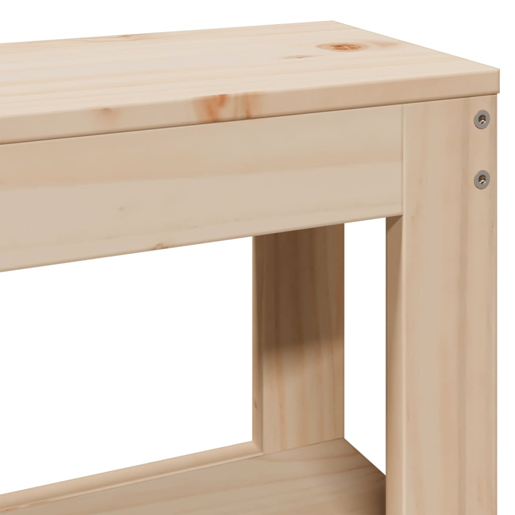 Cadre de lit sans matelas 120x200 cm bois de pin massif - XIOS