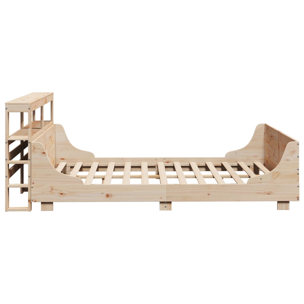 Cadre de lit sans matelas 140x190 cm bois de pin massif - XIOS