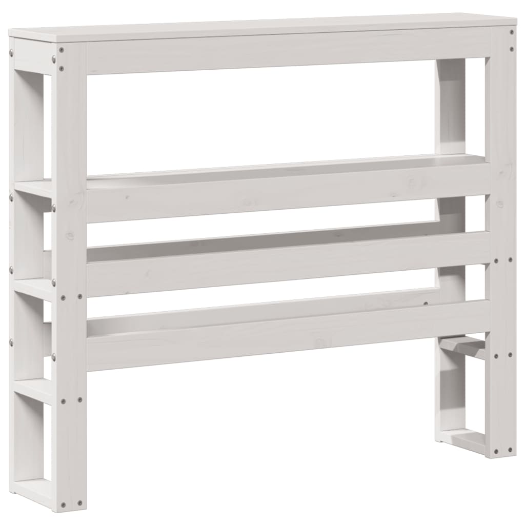 Cadre de lit sans matelas blanc 75x190 cm bois de pin massif - XIOS