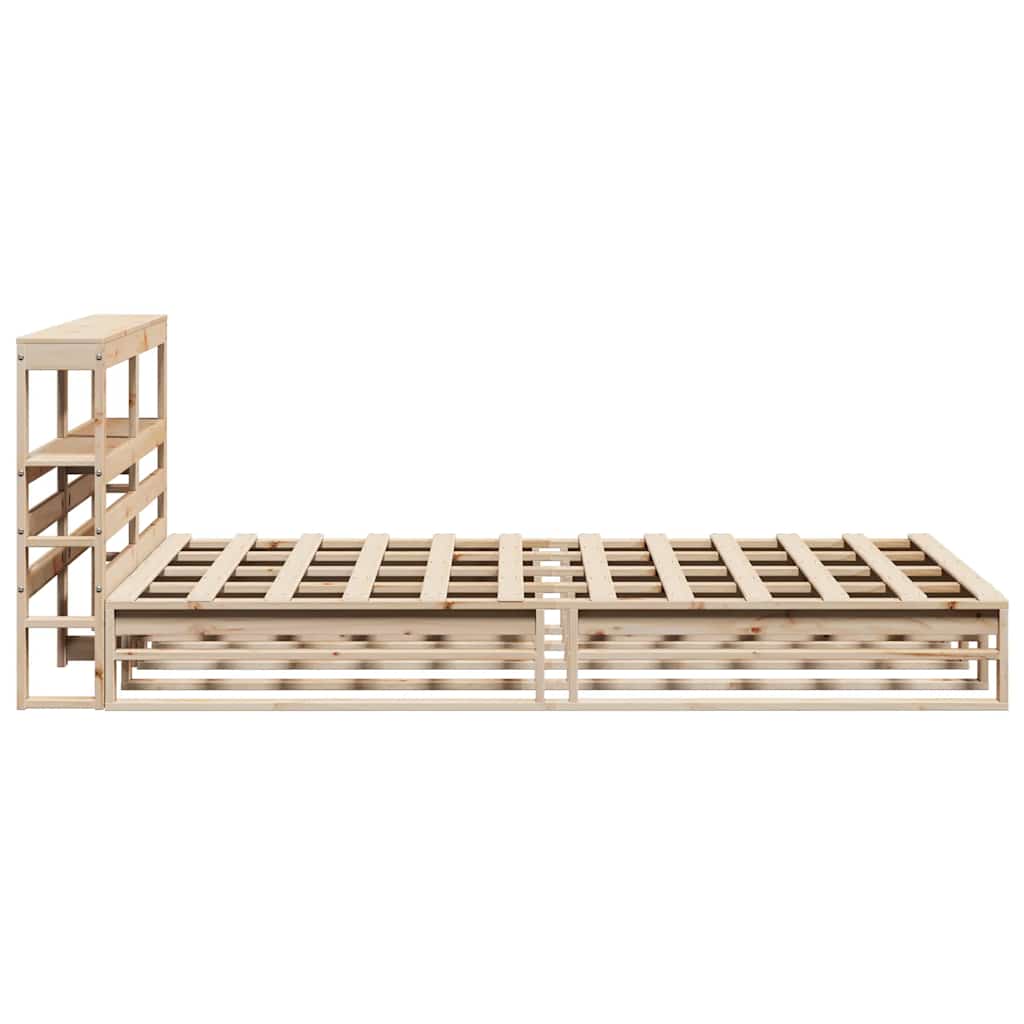 Cadre de lit sans matelas 150x200 cm bois de pin massif - XIOS