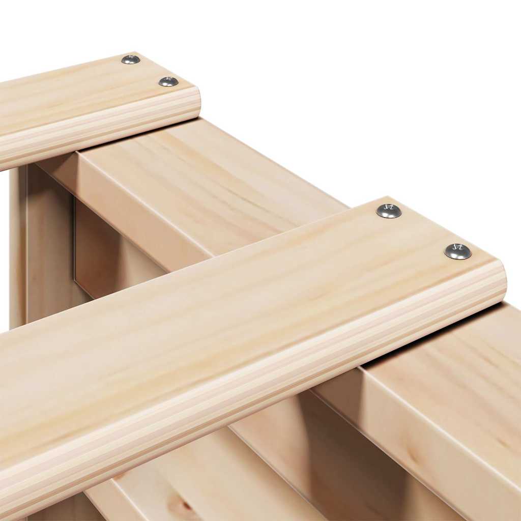 Cadre de lit sans matelas 140x190 cm bois de pin massif - XIOS