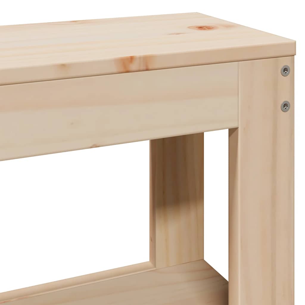 Cadre de lit sans matelas 140x190 cm bois de pin massif - XIOS