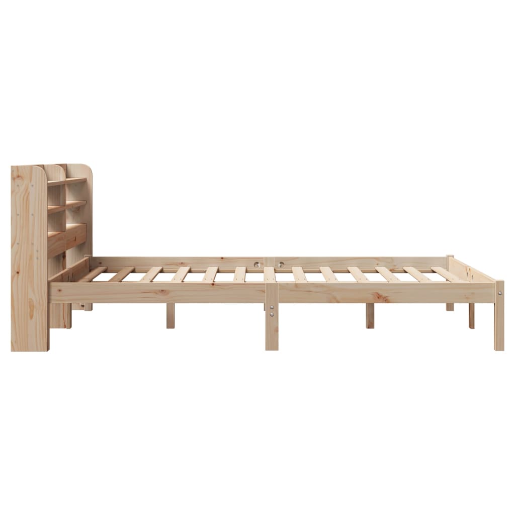 Cadre de lit sans matelas 120x200 cm bois de pin massif - XIOS