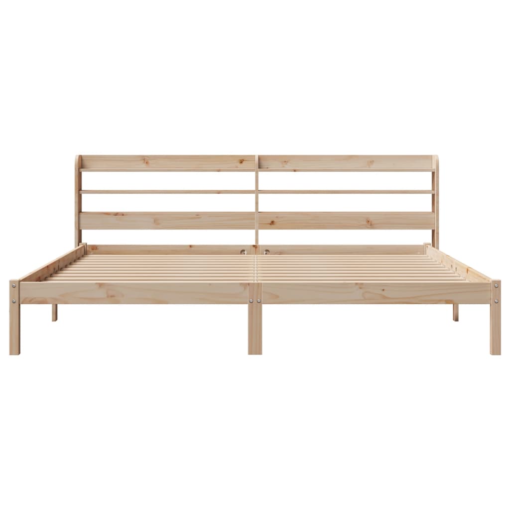 Cadre de lit sans matelas 180x200 cm bois massif de pin - XIOS