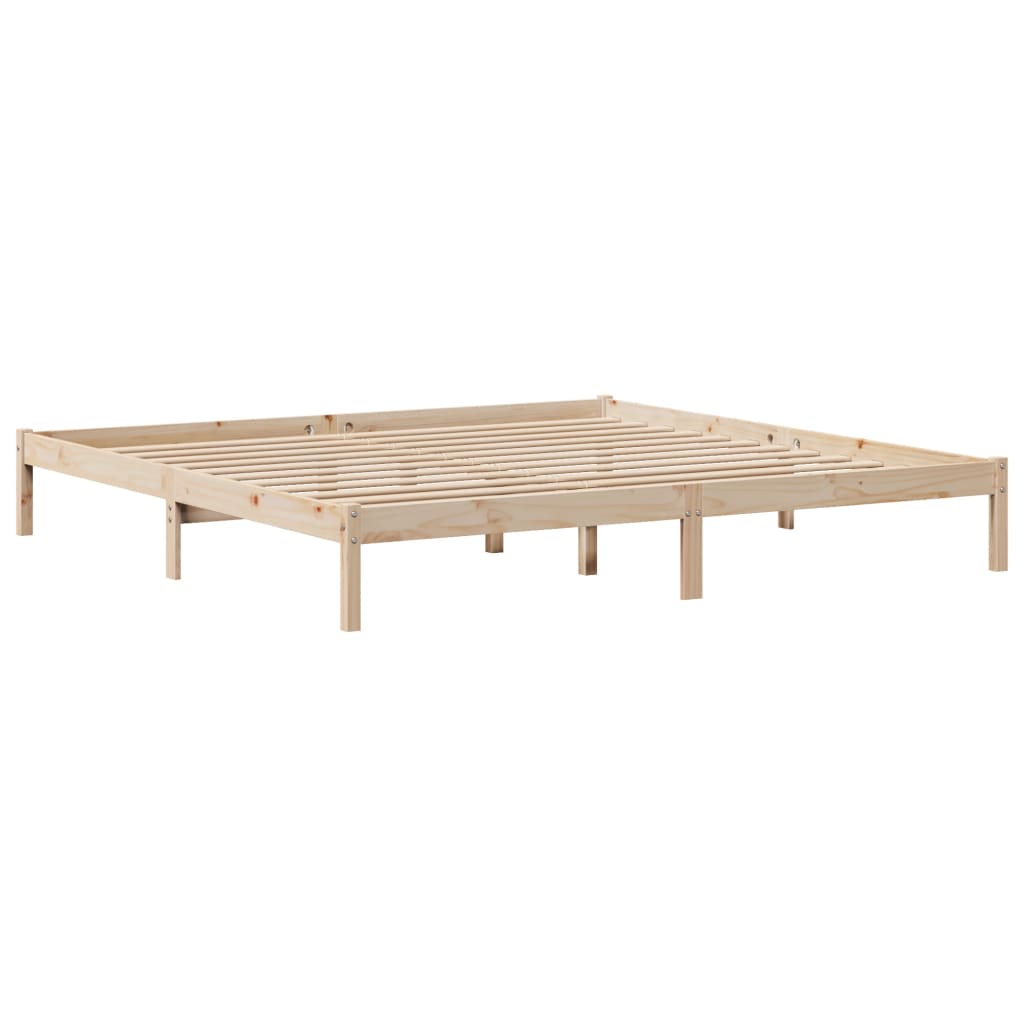 Cadre de lit sans matelas 180x200 cm bois massif de pin - XIOS