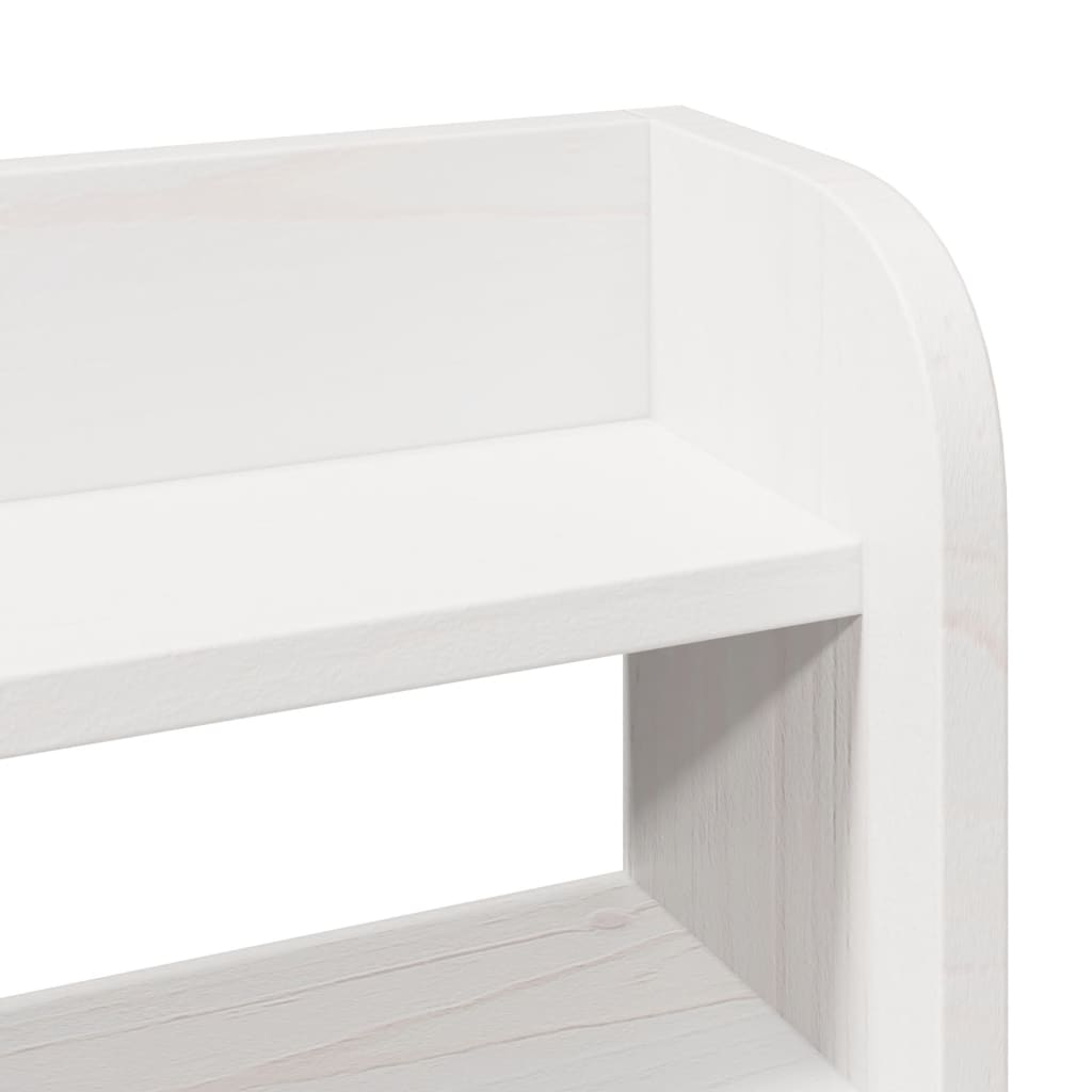 Cadre de lit sans matelas blanc 180x200 cm bois massif de pin - XIOS