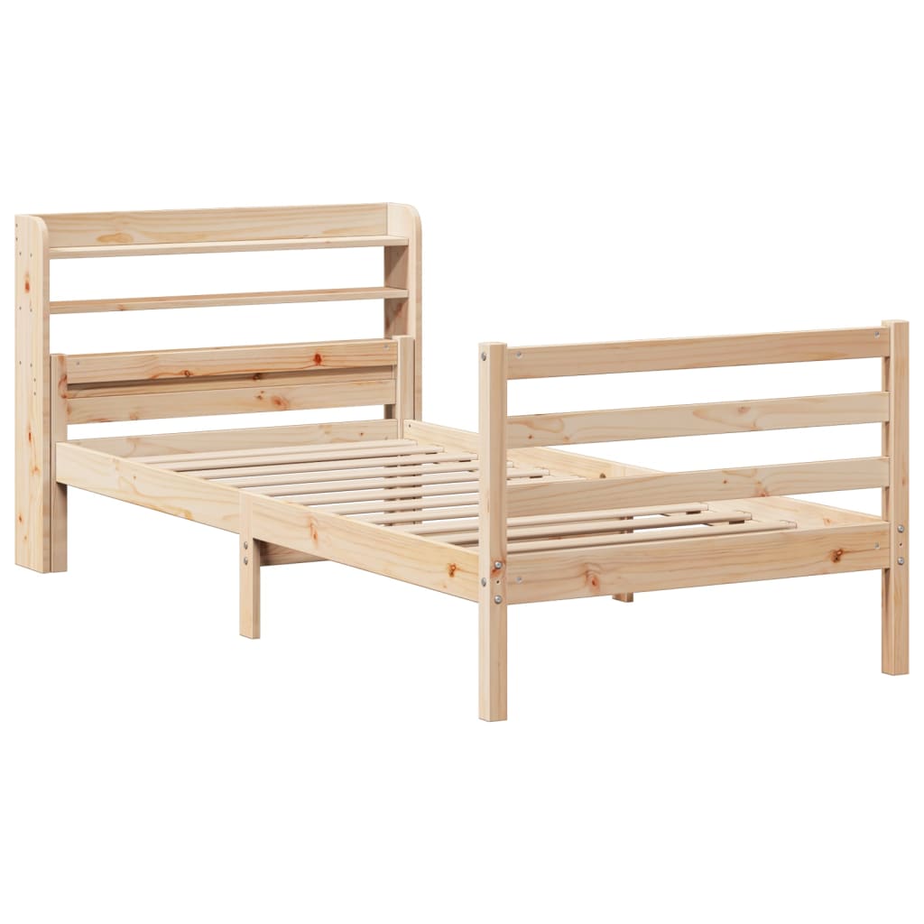 Cadre de lit avec tête de lit sans matelas 100x200 cm - XIOS