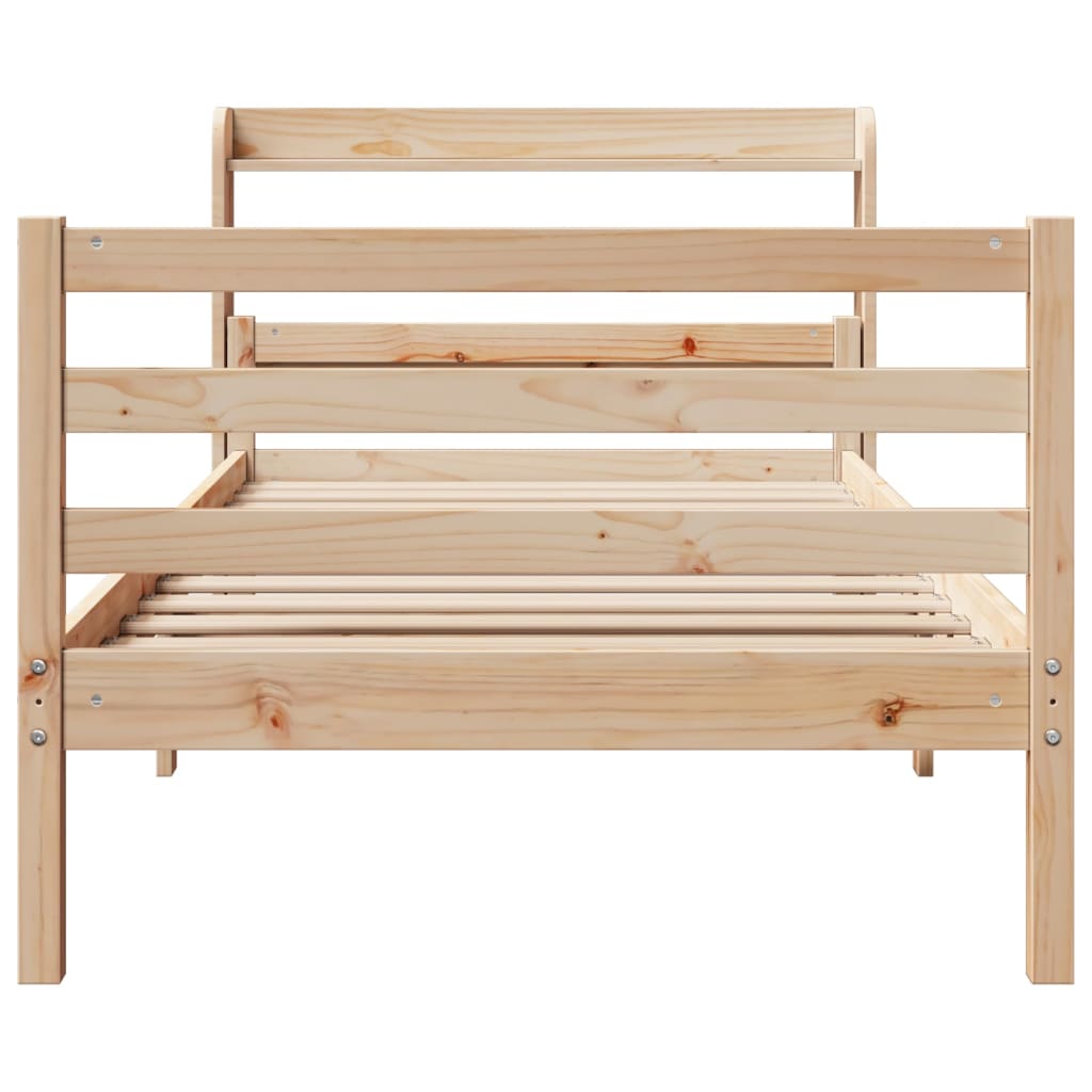 Cadre de lit avec tête de lit sans matelas 100x200 cm - XIOS