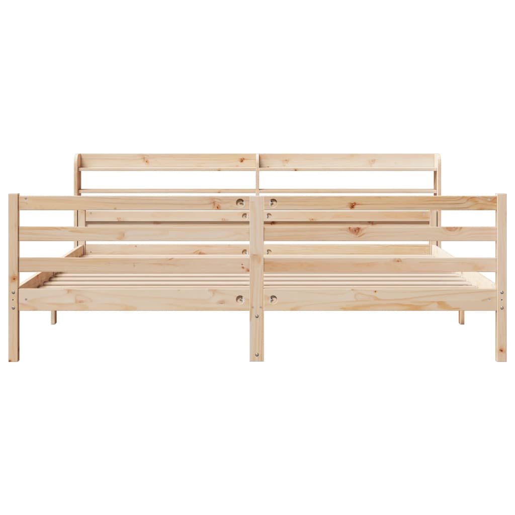Cadre de lit avec tête de lit sans matelas 200x200 cm - XIOS