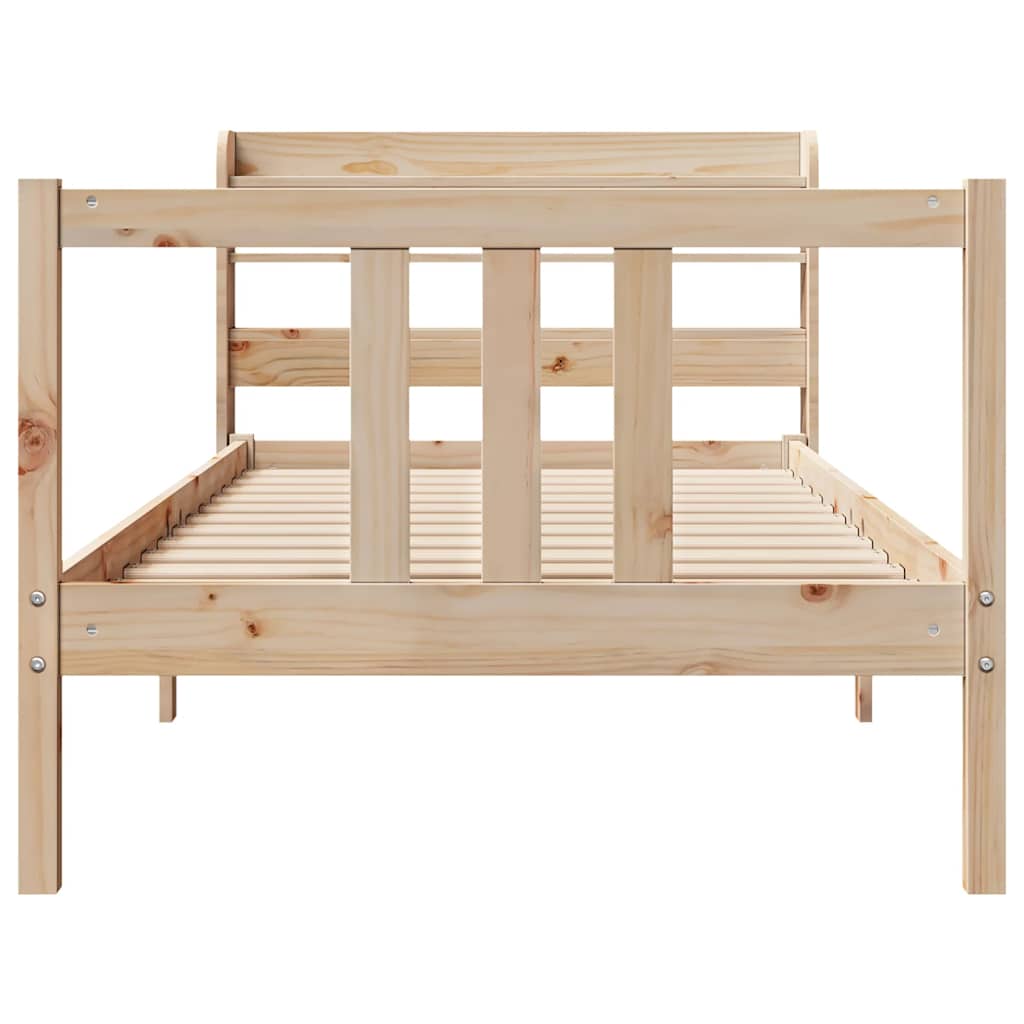 Cadre de lit avec tête de lit sans matelas 75x190 cm - XIOS