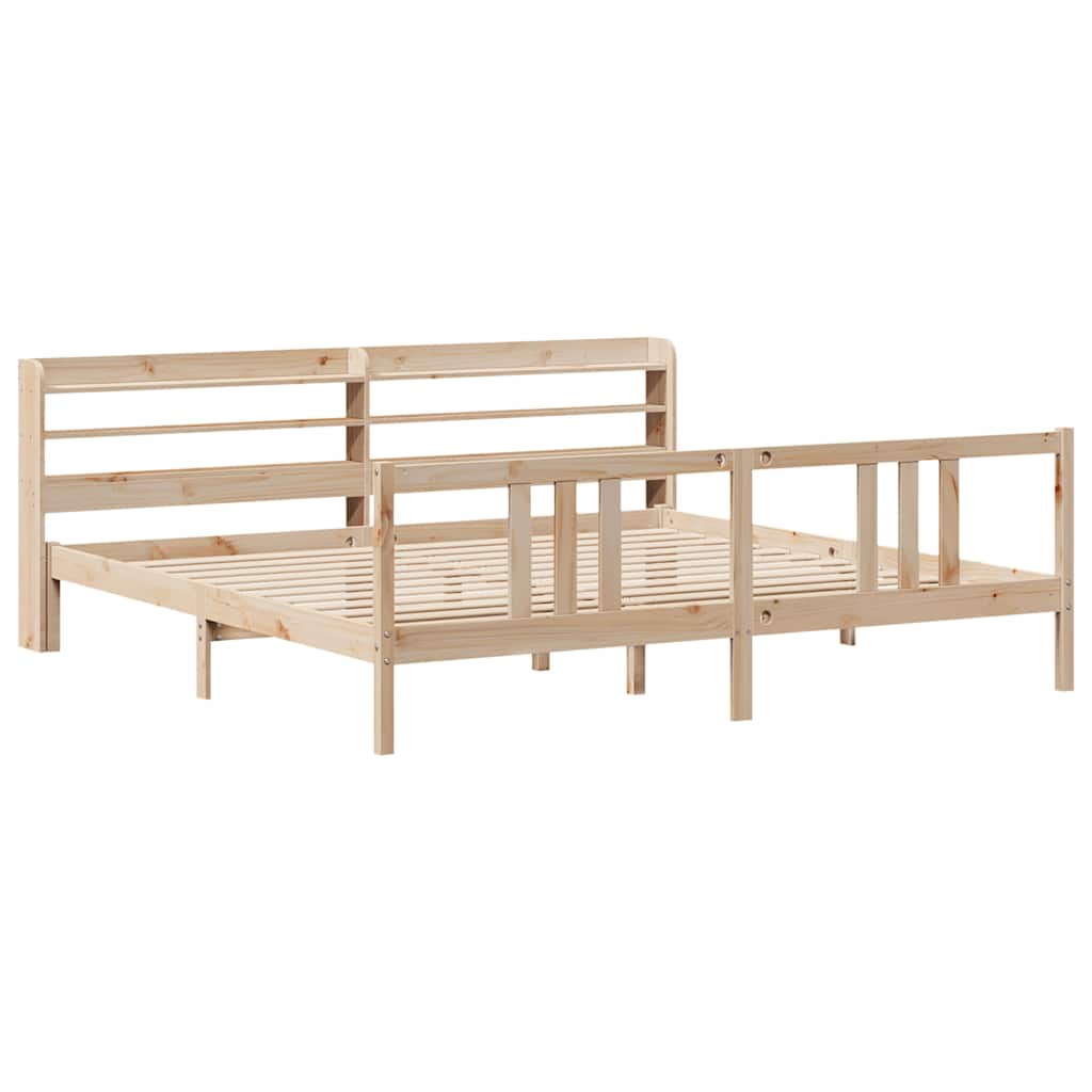 Cadre de lit avec tête de lit sans matelas 200x200 cm - XIOS