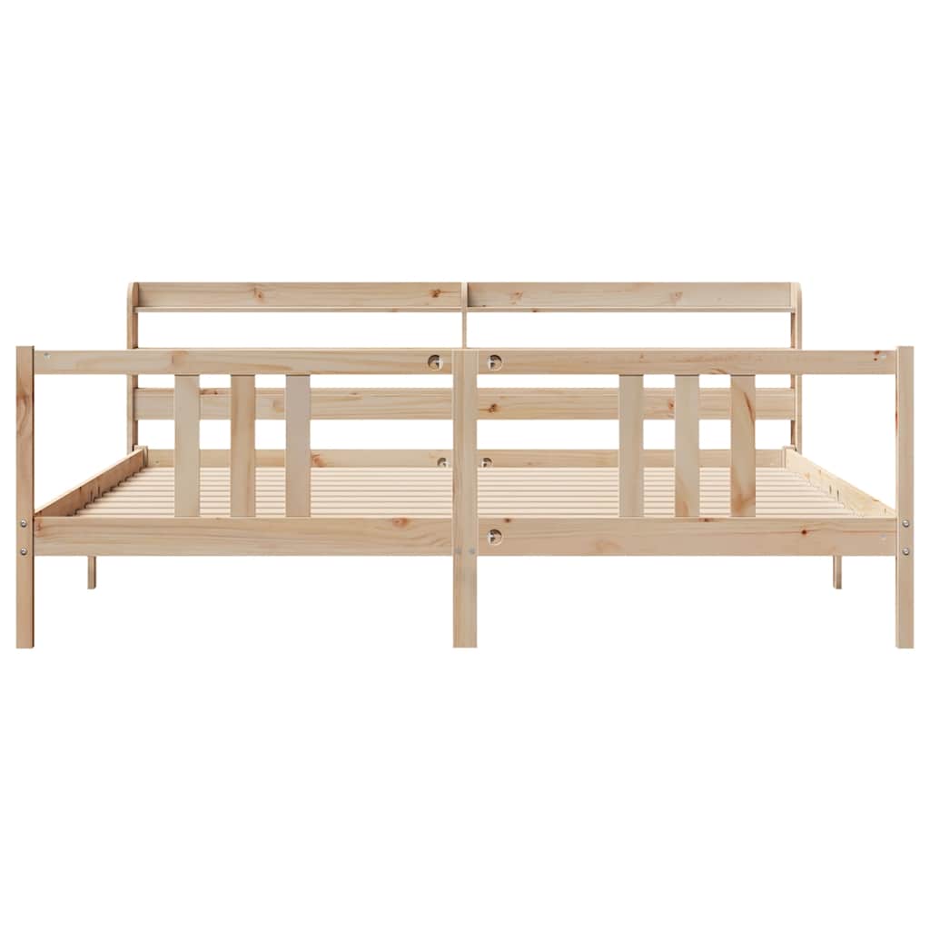 Cadre de lit avec tête de lit sans matelas 200x200 cm - XIOS