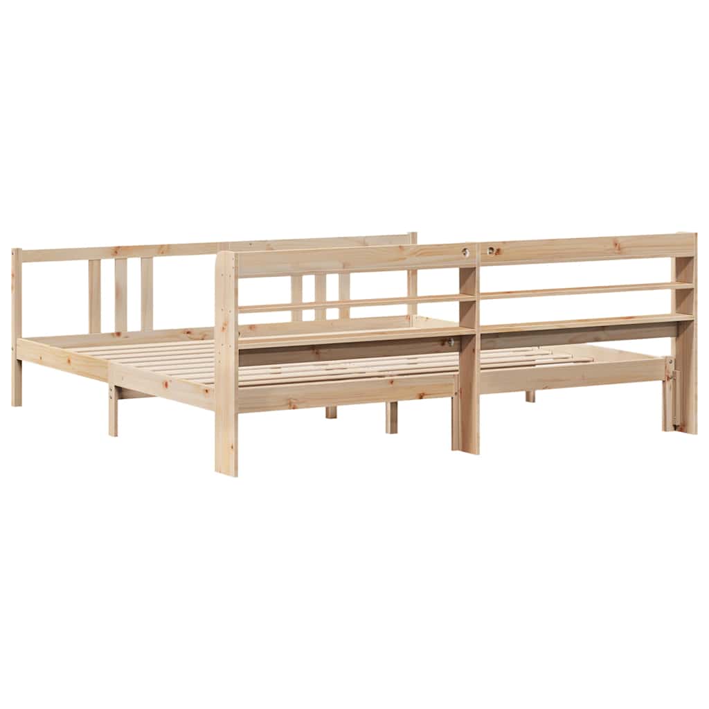 Cadre de lit avec tête de lit sans matelas 200x200 cm - XIOS