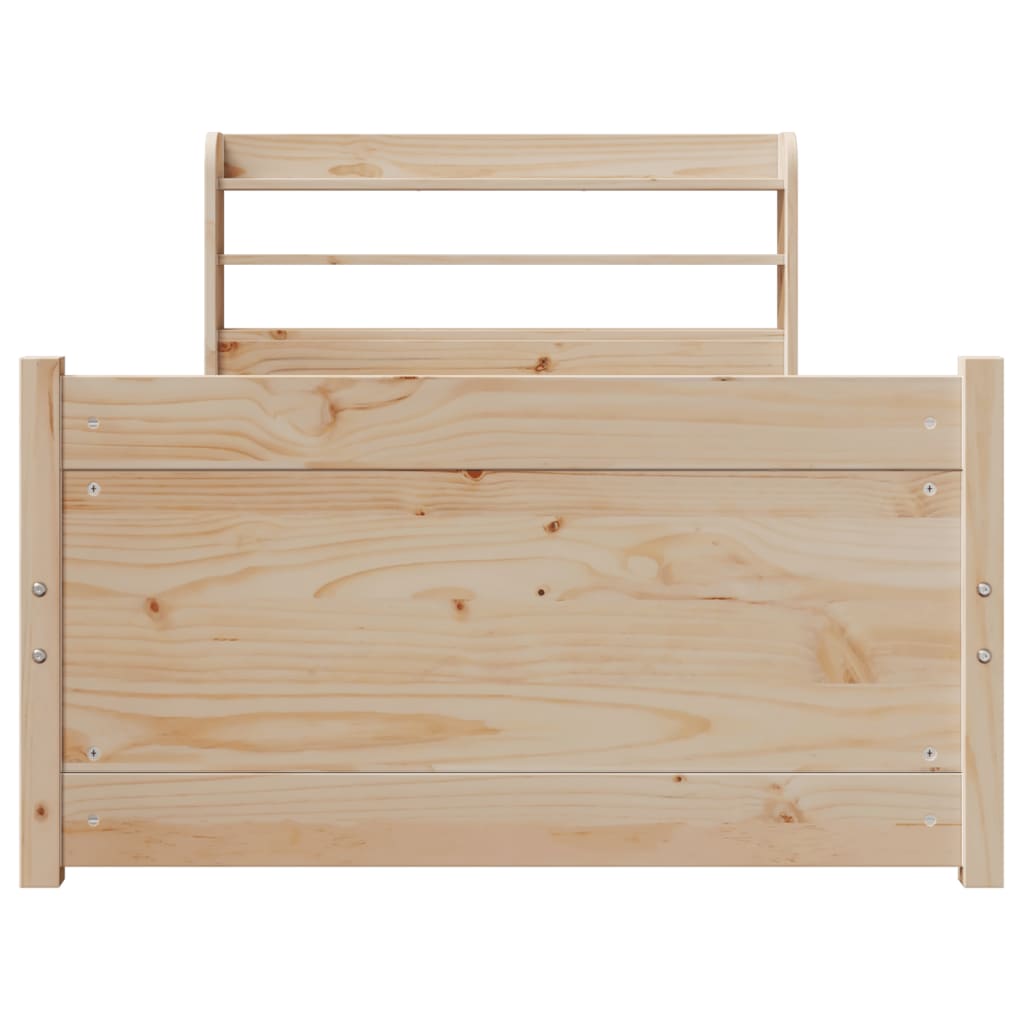 Cadre de lit avec tête de lit sans matelas 75x190 cm - XIOS