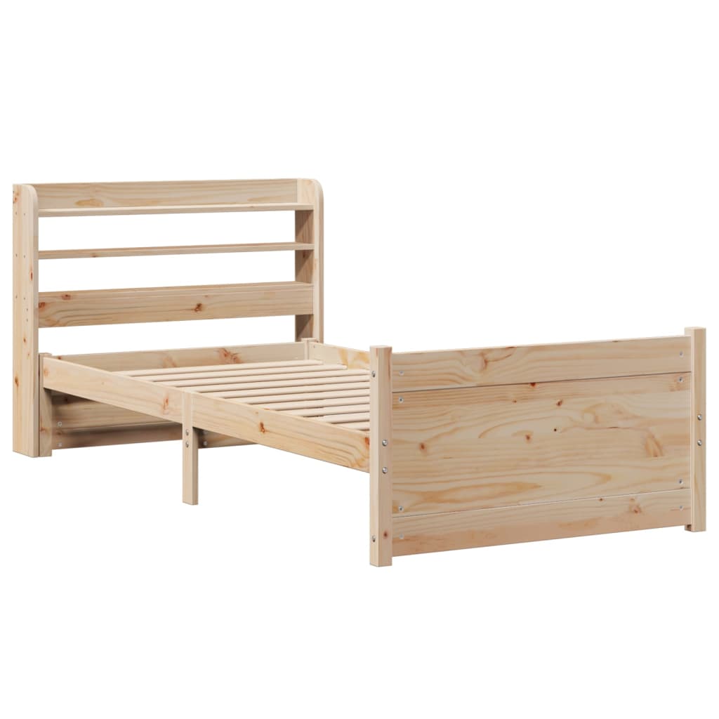 Cadre de lit avec tête de lit sans matelas 90x190 cm - XIOS