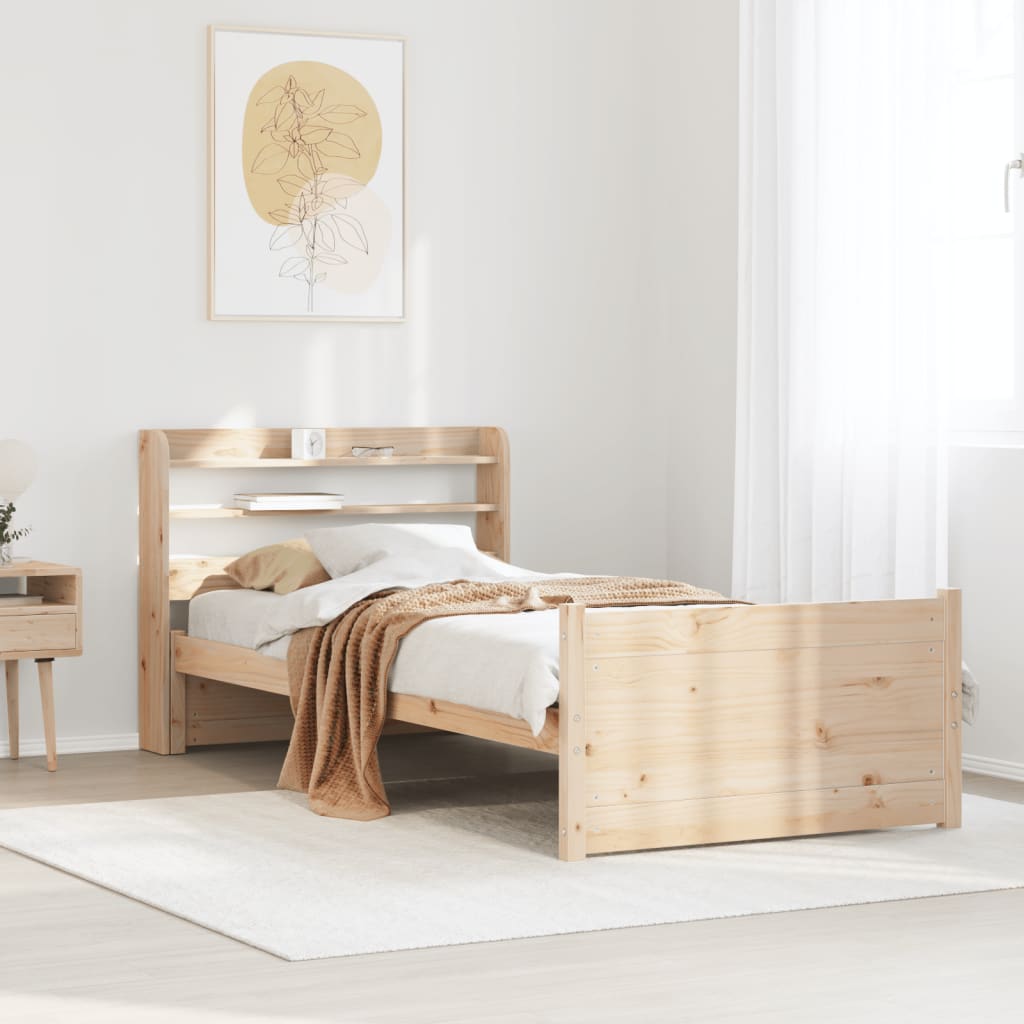 Cadre de lit avec tête de lit sans matelas 90x190 cm - XIOS