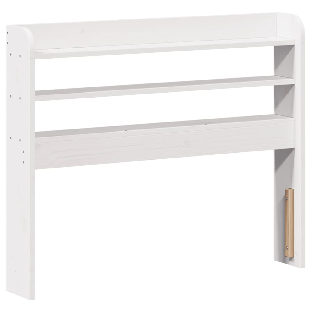 Cadre de lit avec tête de lit sans matelas blanc 90x190 cm - XIOS