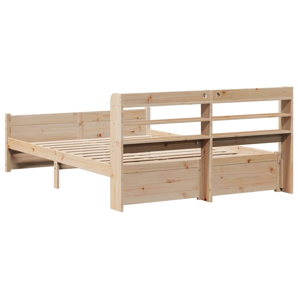 Cadre de lit avec tête de lit sans matelas 140x190 cm - XIOS