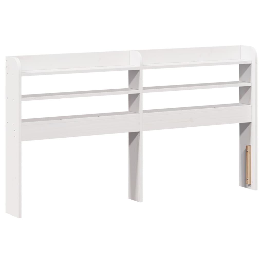 Cadre de lit avec tête de lit sans matelas blanc 140x190 cm - XIOS