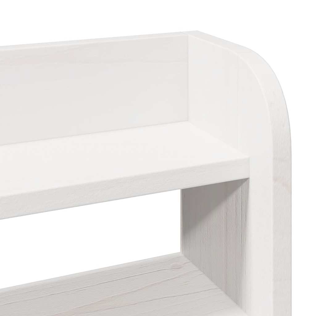 Cadre de lit avec tête de lit sans matelas blanc 140x190 cm - XIOS