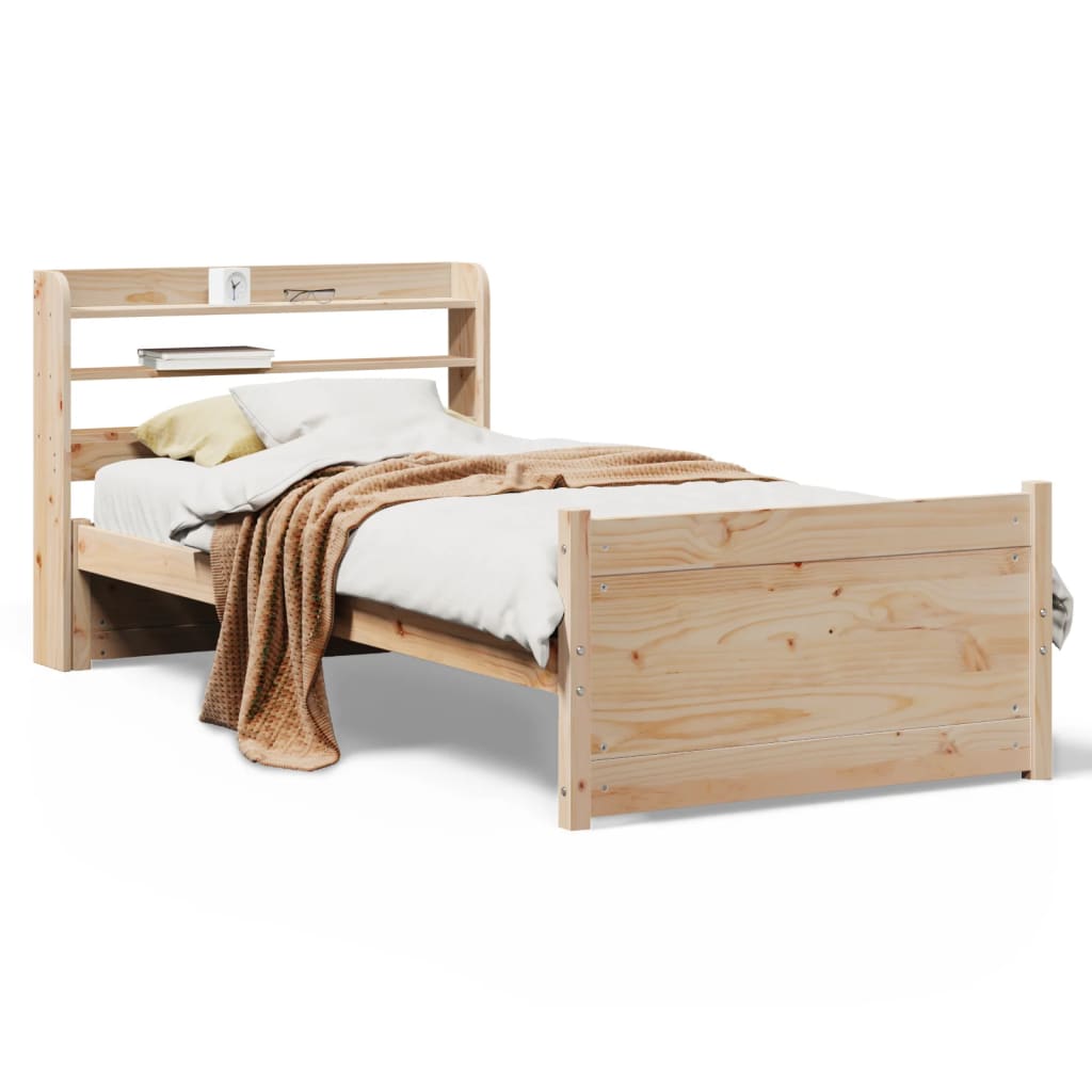 Cadre de lit avec tête de lit sans matelas 90x200 cm - XIOS