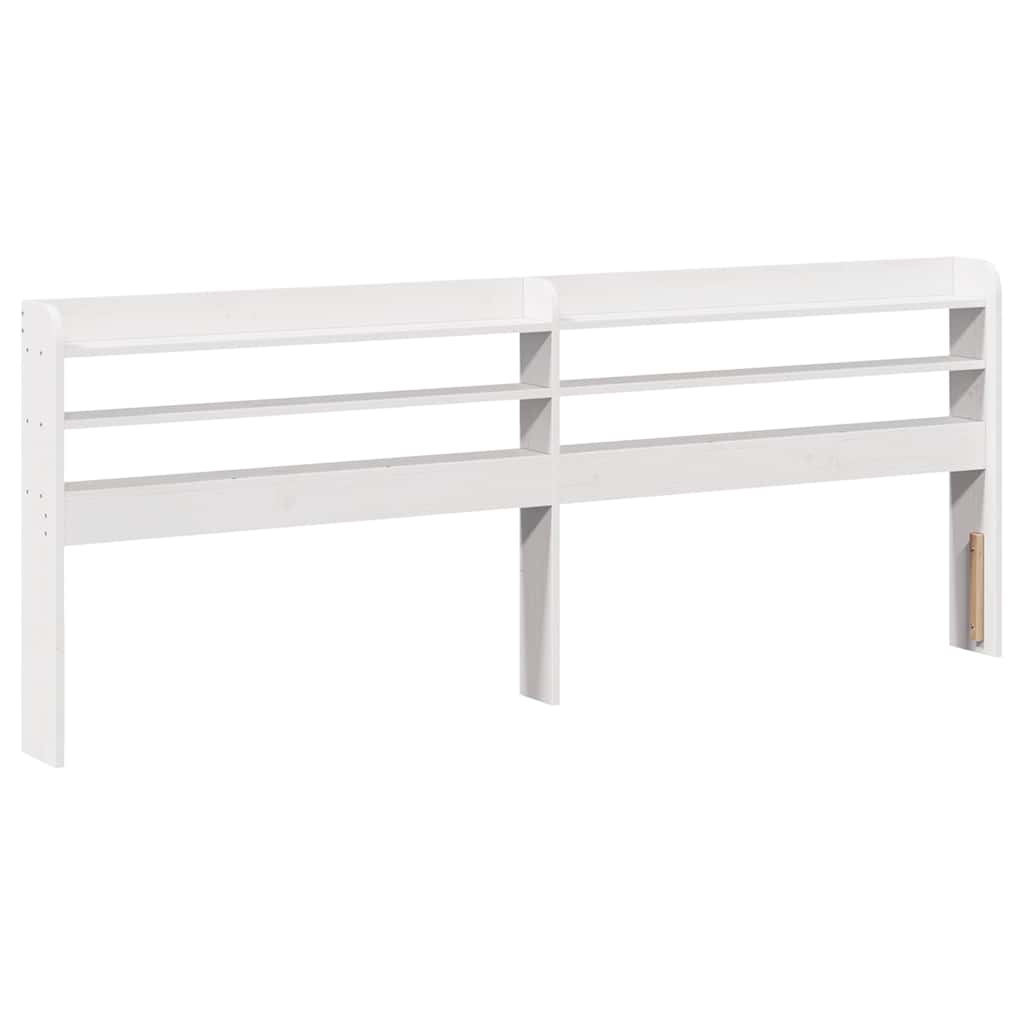 Cadre de lit avec tête de lit sans matelas blanc 180x200 cm - XIOS