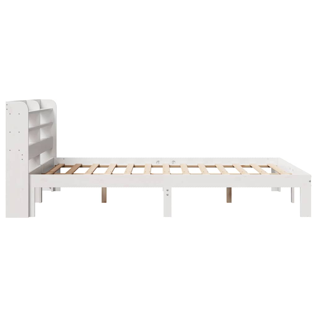 Cadre de lit avec tête de lit sans matelas blanc 150x200 cm - XIOS