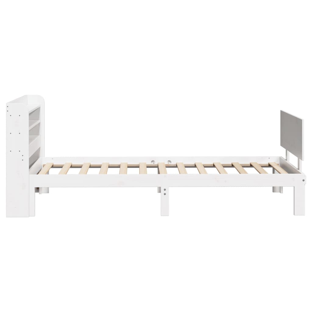 Cadre de lit avec tête de lit sans matelas blanc 90x200 cm - XIOS