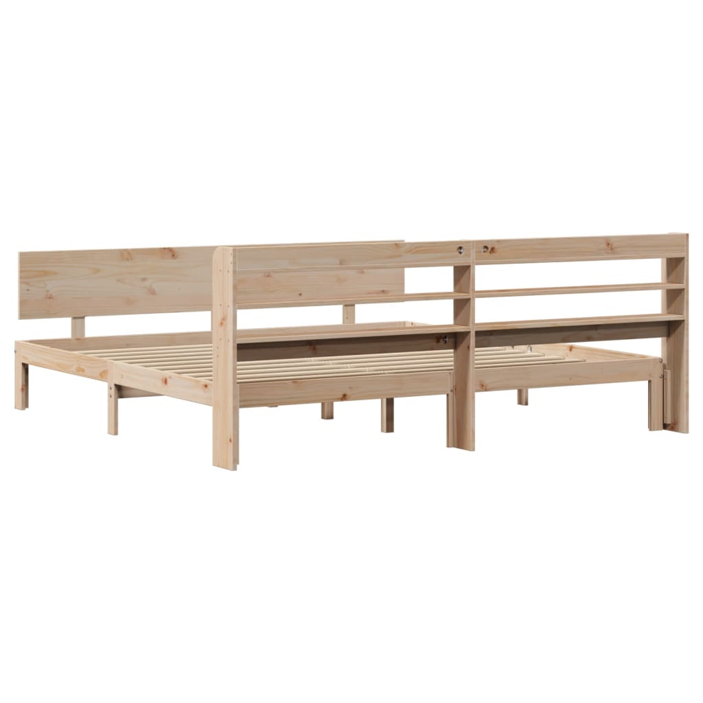 Cadre de lit avec tête de lit sans matelas 200x200 cm - XIOS