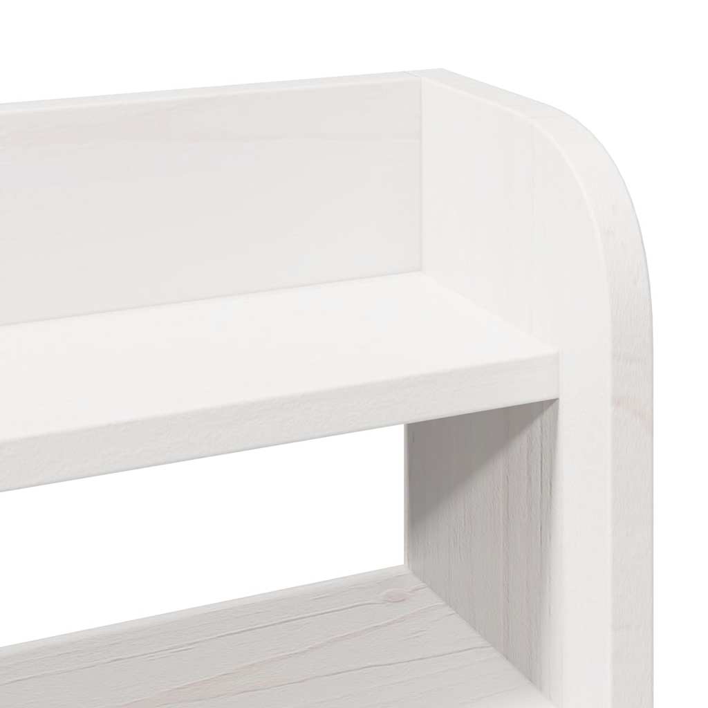 Cadre de lit sans matelas blanc 140x200 cm bois de pin massif - XIOS