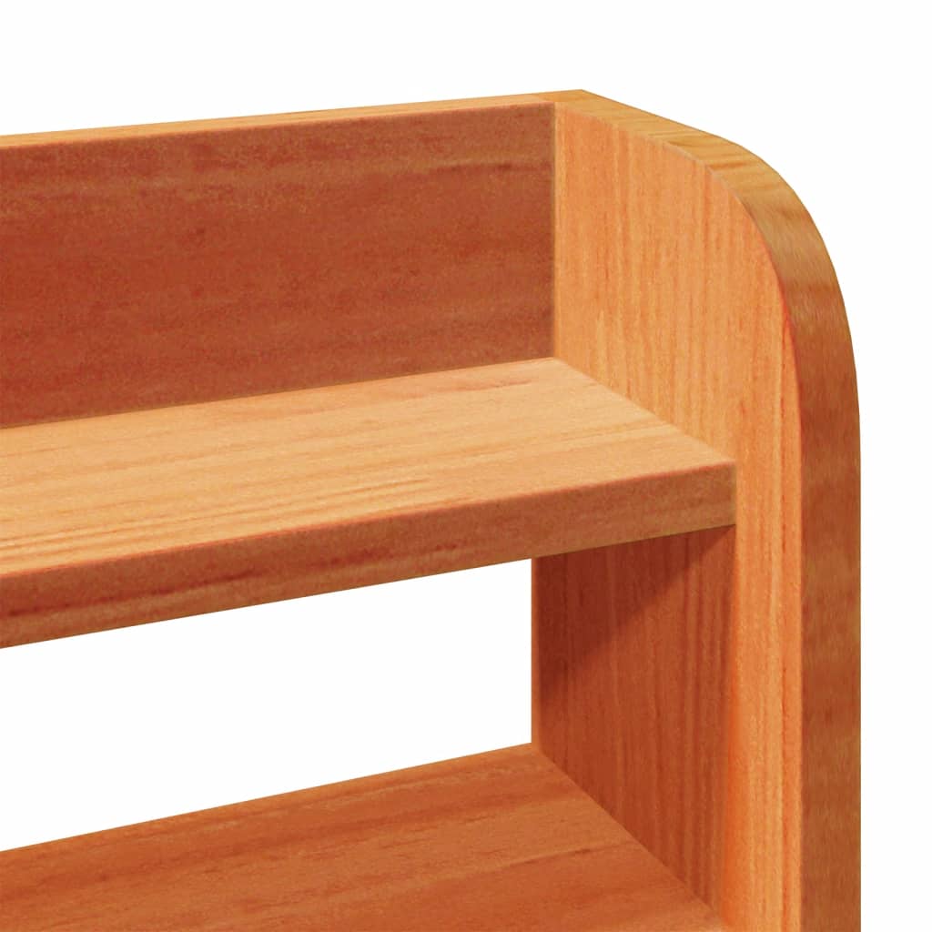 Cadre de lit sans matelas cire marron 140x190cm bois pin massif - XIOS