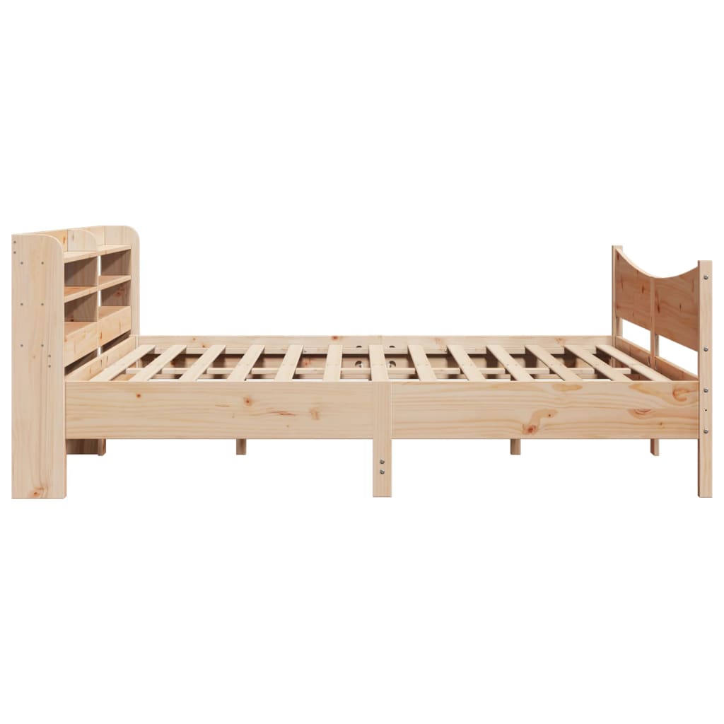 Cadre de lit avec tête de lit 180x200 cm bois de pin massif - XIOS