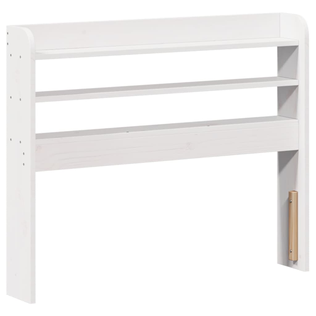 Cadre de lit avec tête de lit blanc 90x190cm bois de pin massif - XIOS
