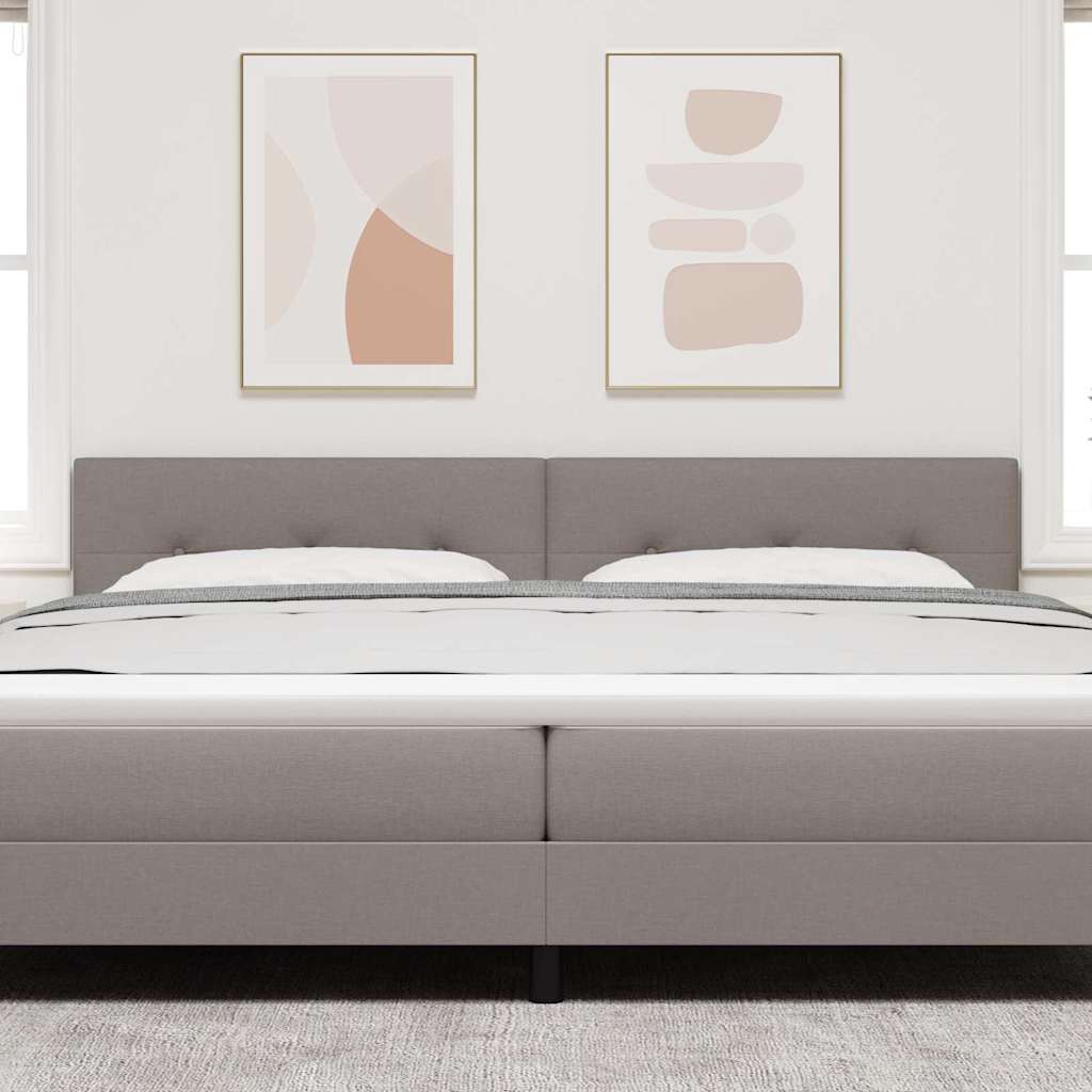 Tête de lit LED avec des lumières à LED Taupe 200 cm Polyester - XIOS