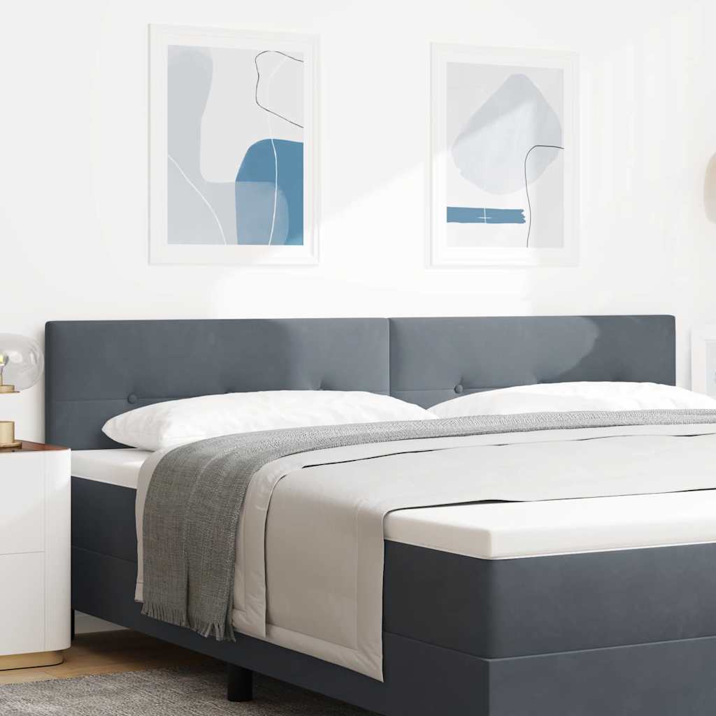 Tête de lit LED avec des lumières à LED Gris 200 cm Polyester - XIOS
