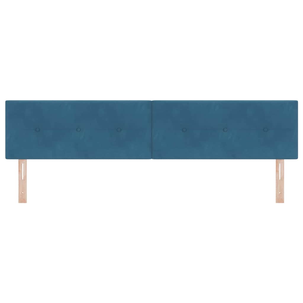 Tête de lit LED avec des lumières à LED Bleu 200 cm Polyester - XIOS